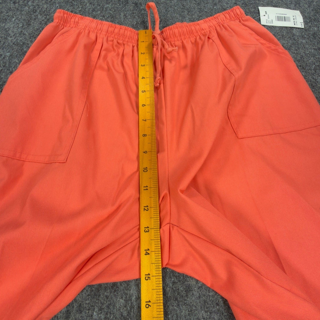 Southern Lady Vintage 90s Shorts Womens Large Orange Cotton Blend NWT Deadstock - take2supply