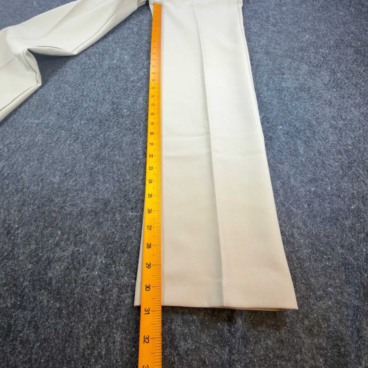 Donnkenny Pants Womens 8 Vintage 80s Beige Polyester Stretch Straight Leg NWT