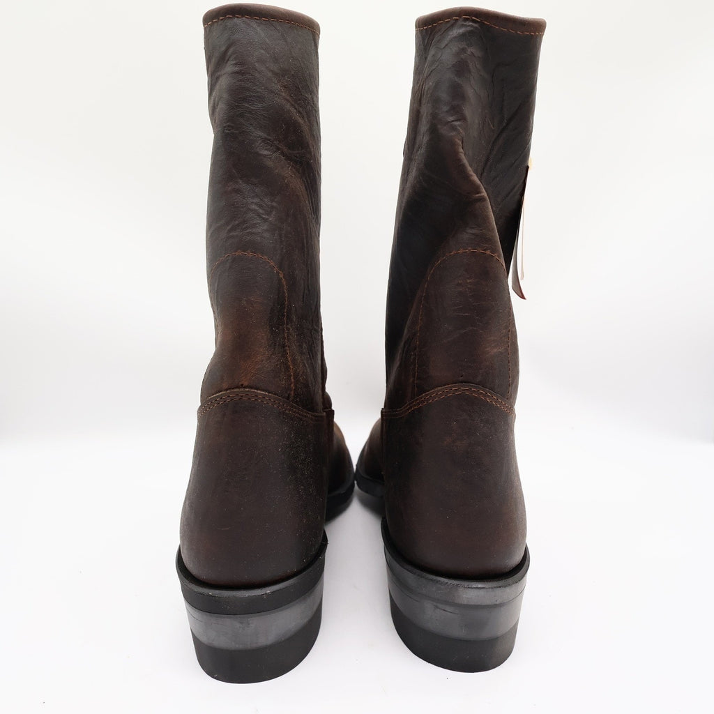 Double-H Vintage 90s Western Boots Mens 11.5D USA Leather Work 2520 Aero Glide