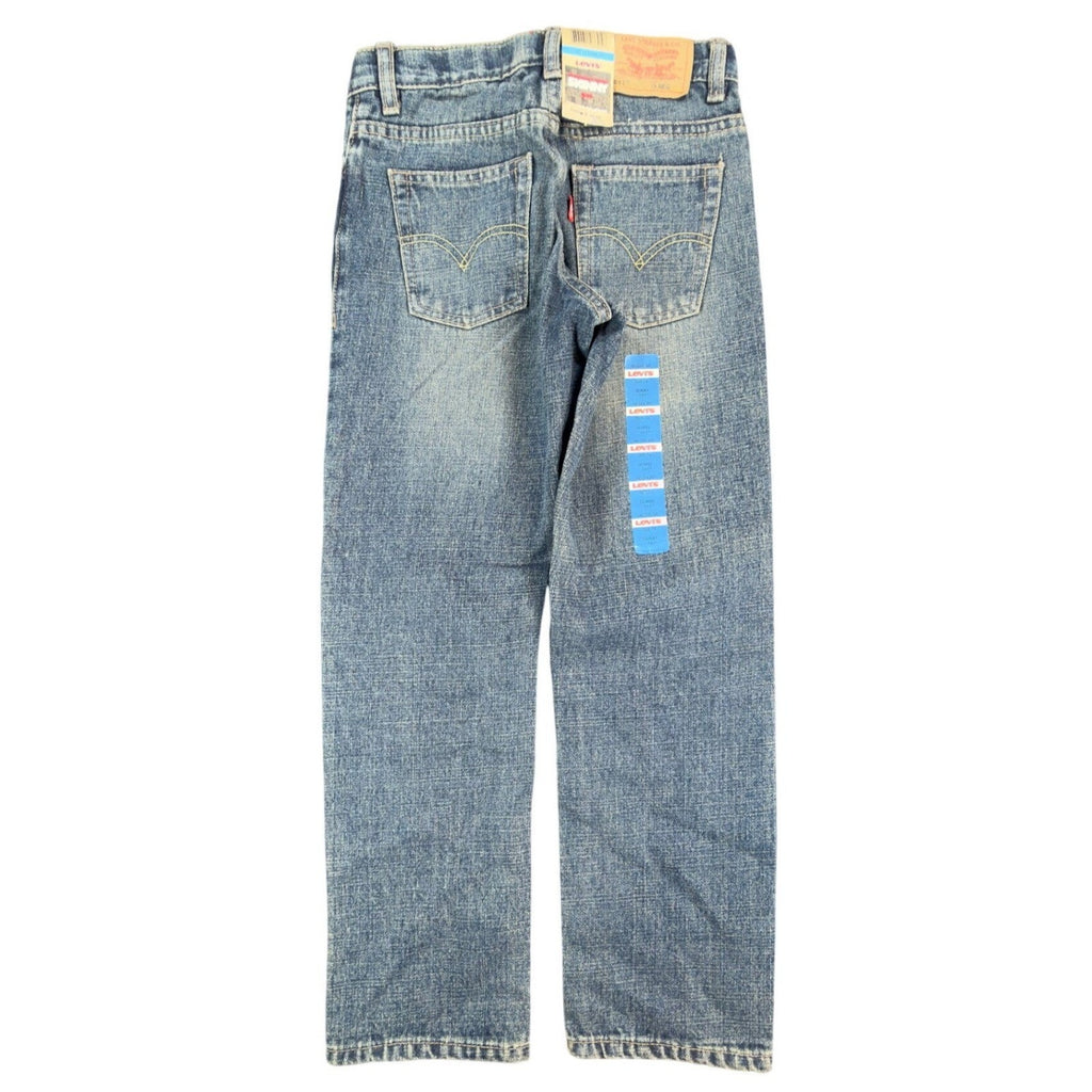Levi's 511 Skinny Jeans Boys 7X Blue Denim NWT Modern Adjustable Waist C341