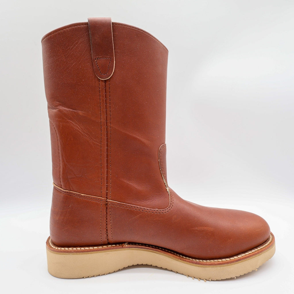 Double H Vintage 3711 Boots Mens 8.5D Brown Leather Wedge Sole NWT