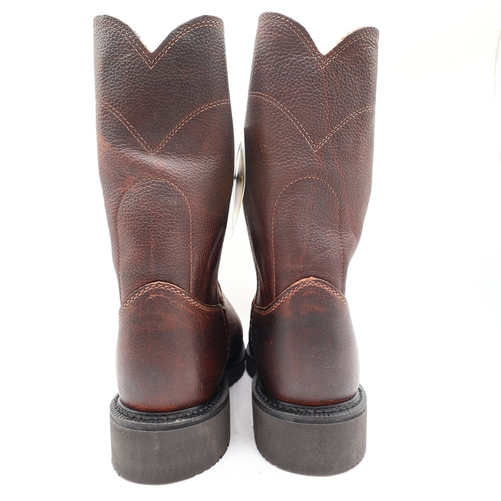 Justin Modern Steel Toe Work Boots Mens 7.5 EEE Brown Leather New In Box 4765 - take2supply