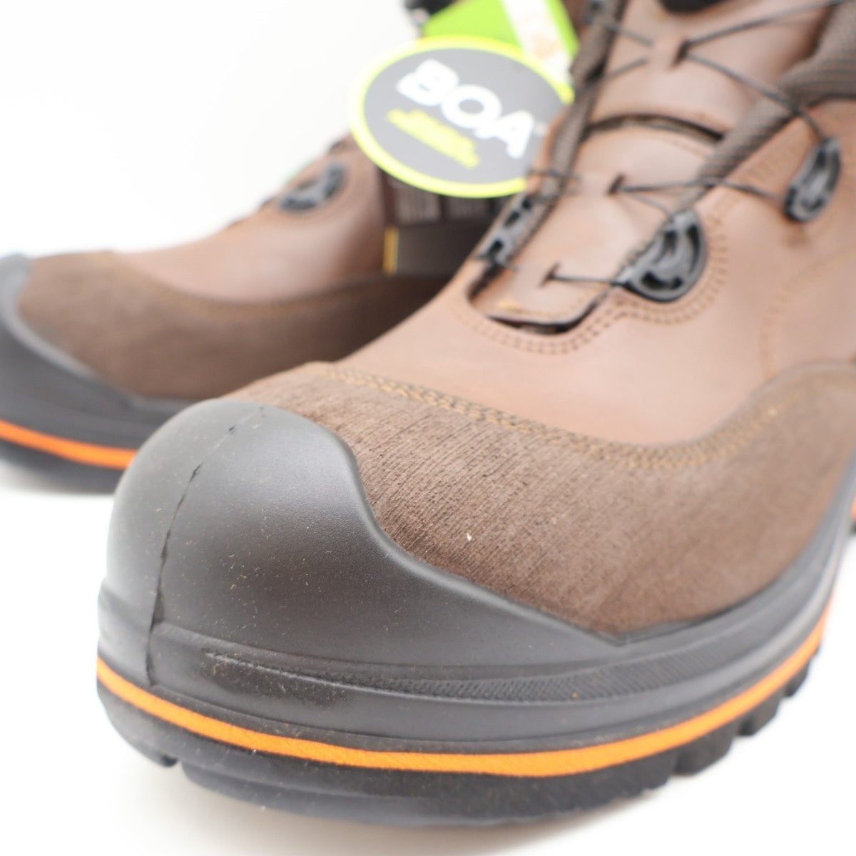 Grisport BOA Wolf Safety Boots Mens 12 Brown Waterproof Vibram Composite Toe 6in