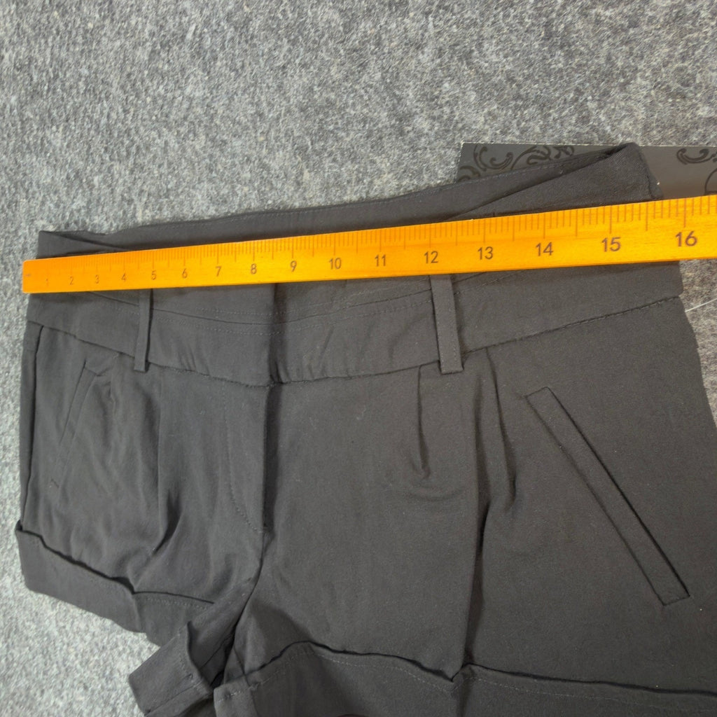 My Michelle Dress Shorts NWT Womens 9 Black Cuffed Trouser Stretch