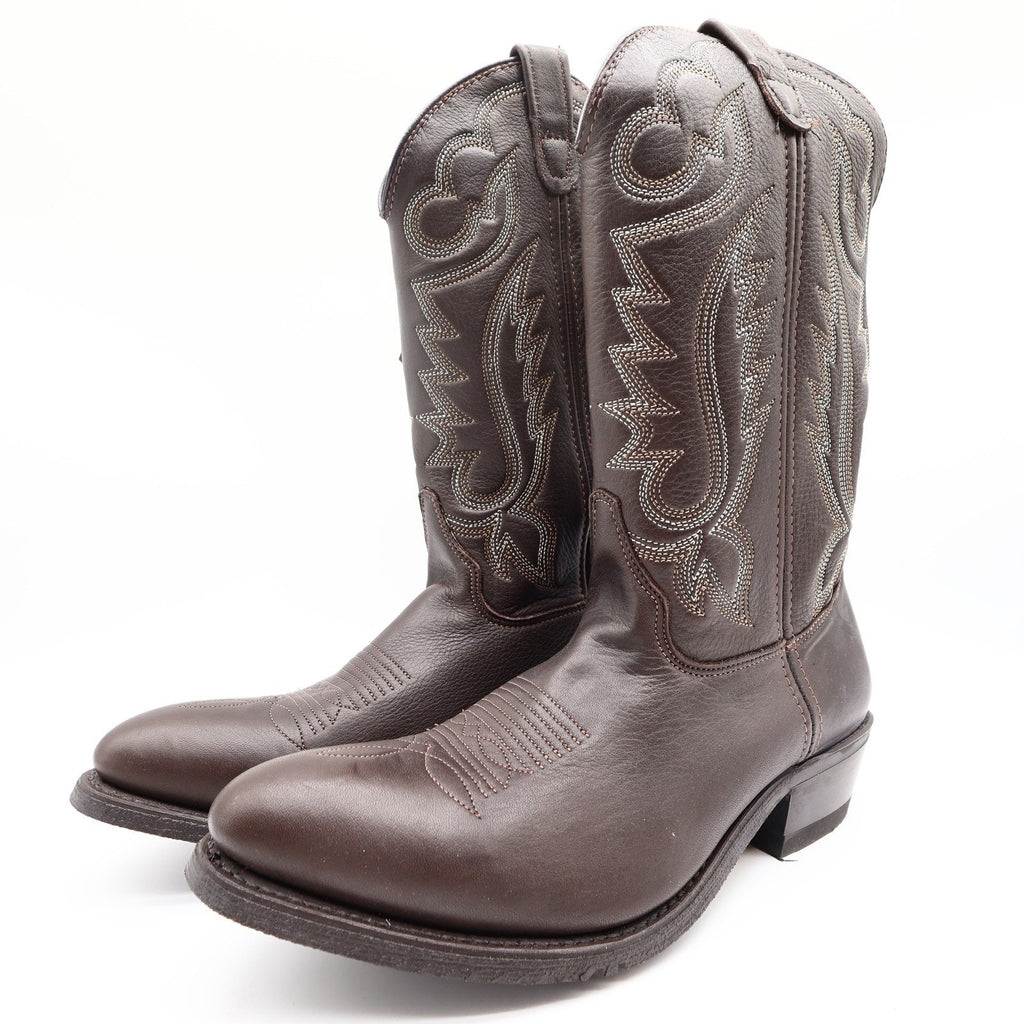 Double-H 3263 Work Western Boots Mens 10.5 D Brown Leather New Made In USA