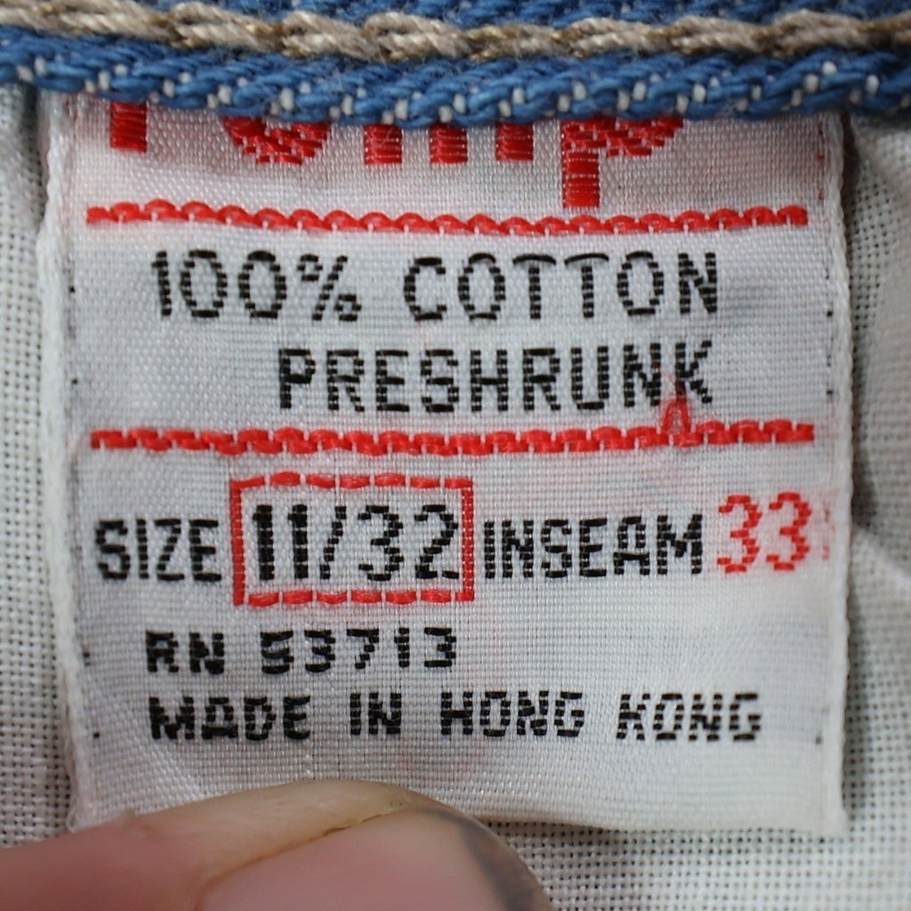 Rump Vintage 70s 80s Bootcut Jeans Mens 32x33 Blue Cotton Denim NOS NWT - take2supply