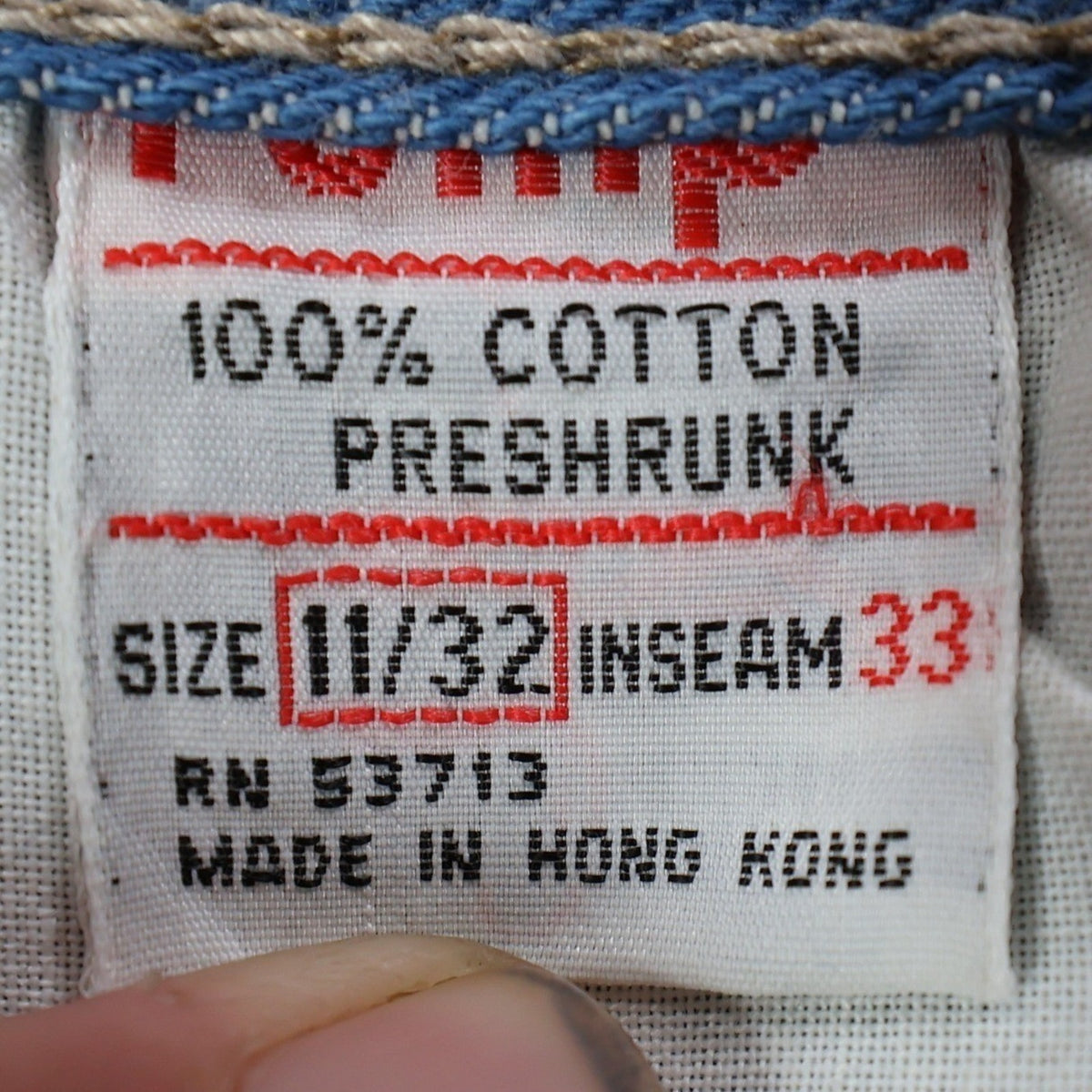 Rump Vintage 70s 80s Bootcut Jeans Mens 32x33 Blue Cotton Denim NOS NWT - take2supply