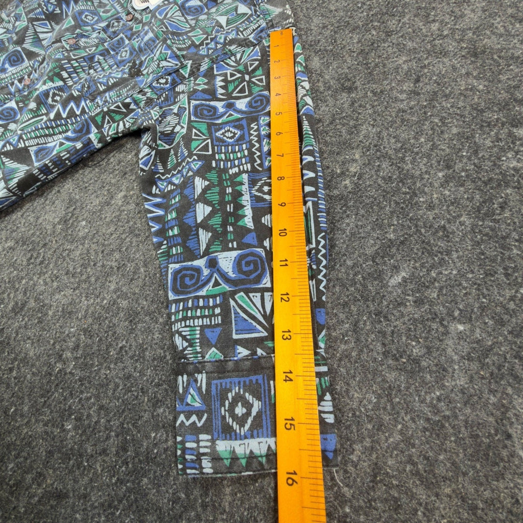 Dockers Vintage 90s Shirt Boys Small 8-10 Geometric Aztec NWT Deadstock