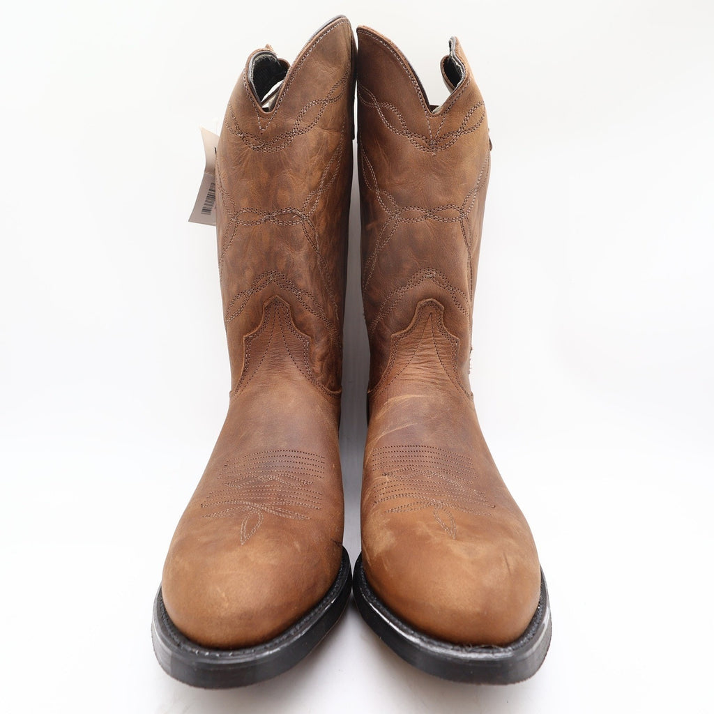 Laredo Brushwood 1805 Tan Leather Western Cowboy Boots Men's 12D NWT