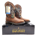 Dan Post Camo Waterproof Western Work Boots Men 10 D Brown Leather NWT Box