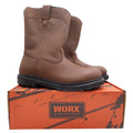 Worx 5701 Steel Toe Work Boots Mens 10.5 Brown Leather New In Box - take2supply