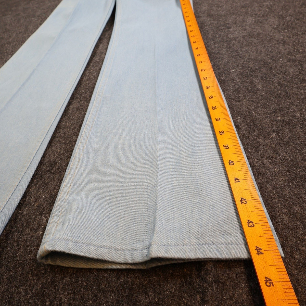 Maverick Vintage 70s Bootcut Jeans Mens 33 Long Light Blue USA Made NOS NWT - take2supply