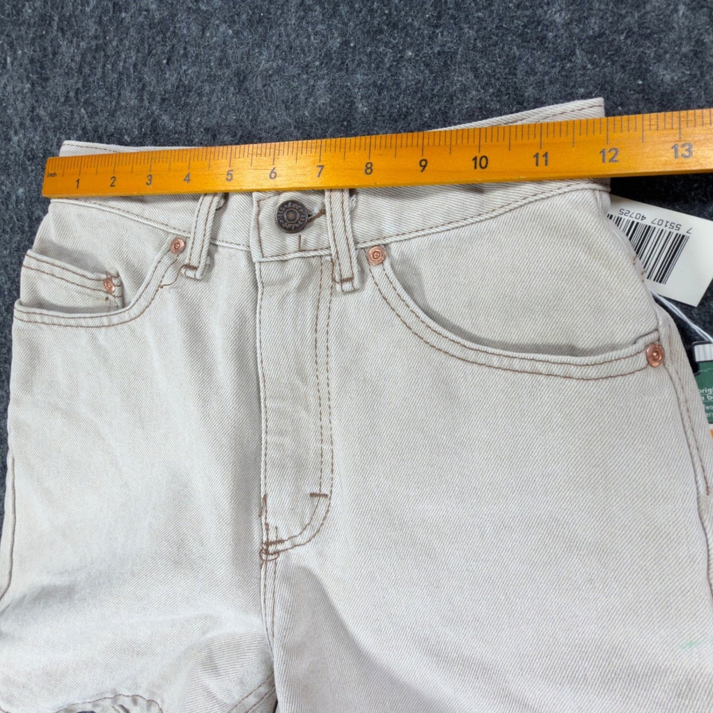 Lee 90s Soda Pop Denim Shorts Junior 3 Khaki Recycled Cotton NWT Vintage