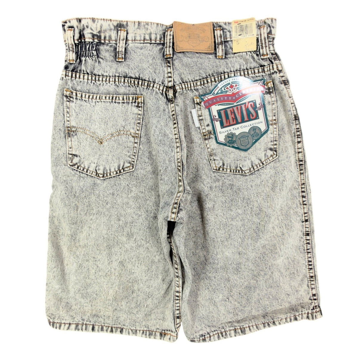 Levi's Vintage 90s SilverTab Shorts Kids S Gray Acid Wash Denim NWT Deadstock