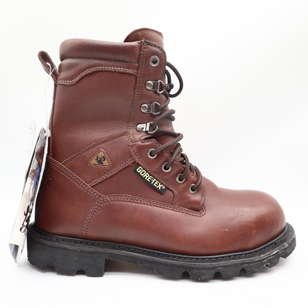 Rocky 2000s Steel Toe Ranger Work Boots Mens 9 Brown Leather Gore-Tex NIB