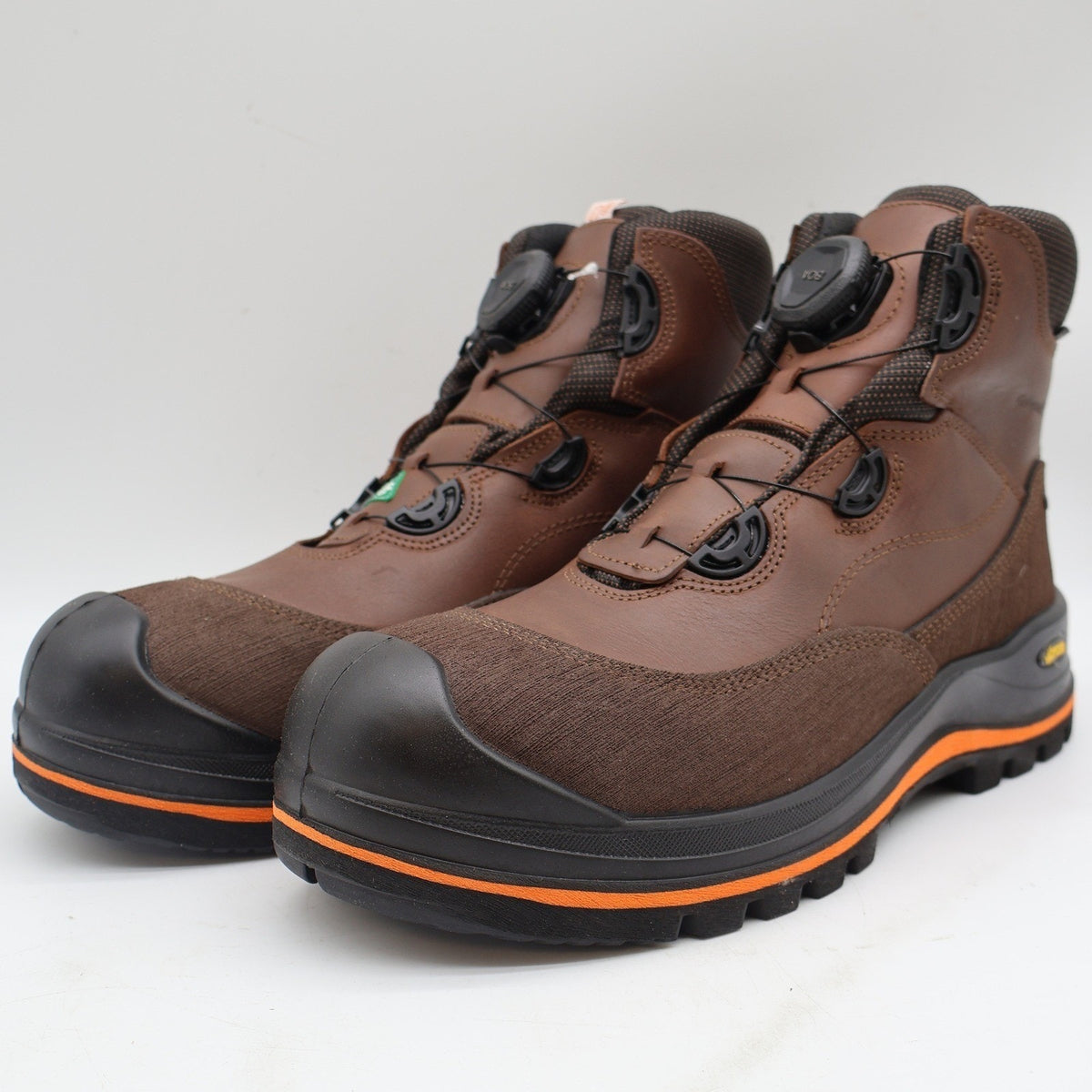 Grisport BOA Wolf Safety Boot Mens 11 Brown Waterproof Vibram Composite Toe 6"
