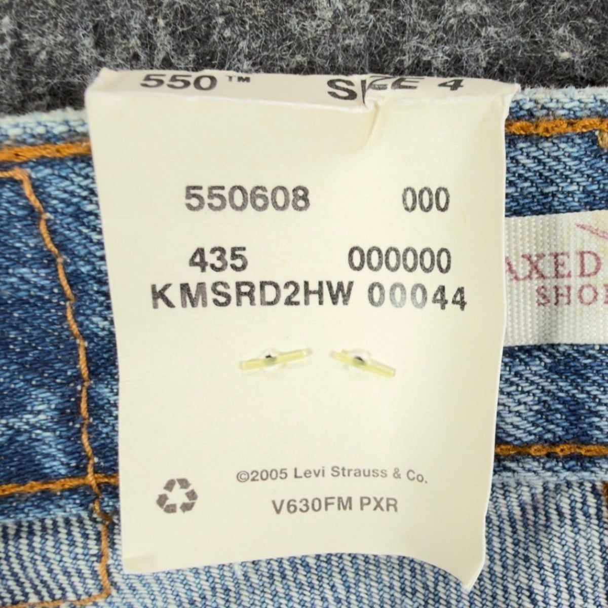 Levi's Y2K 550 Relaxed Shorts Misses 4 Blue Cotton Denim NWT Deadstock
