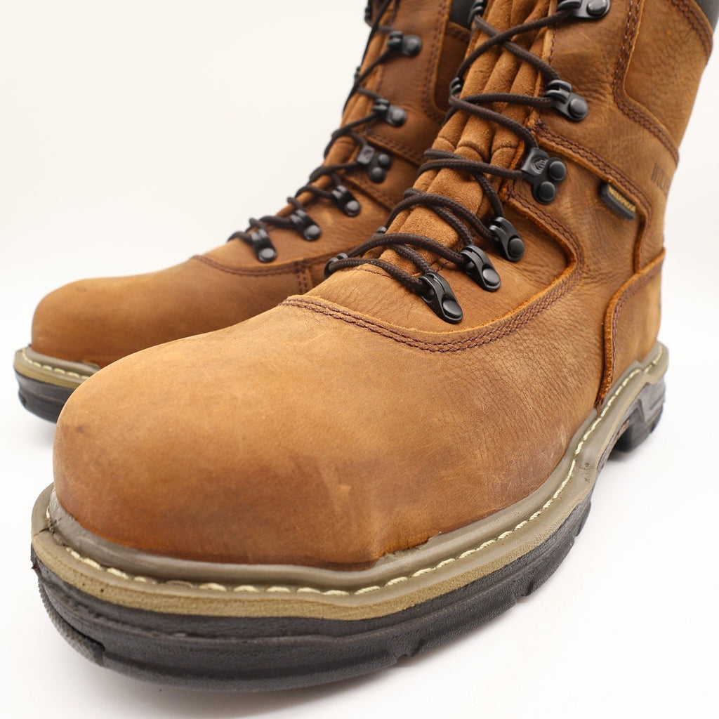 Wolverine Marauder 8 Work Boots Mens 8.5 Brown Leather Steel Toe NWT W02163