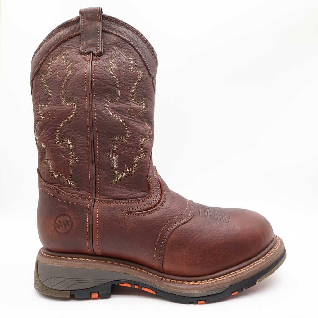 Double-H Modern Roper Boots Mens 10.5 D Brown Leather Composite Toe DH5133 NWT