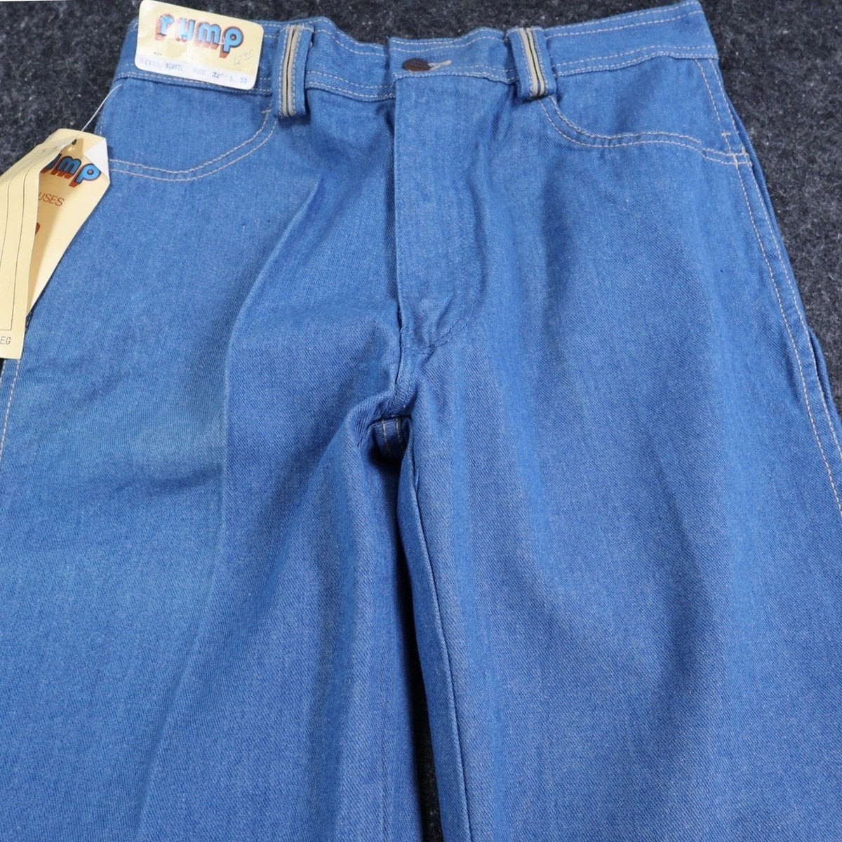 Rump Vintage 70s 80s Bootcut Jeans Mens 32x33 Blue Cotton Denim NOS NWT - take2supply