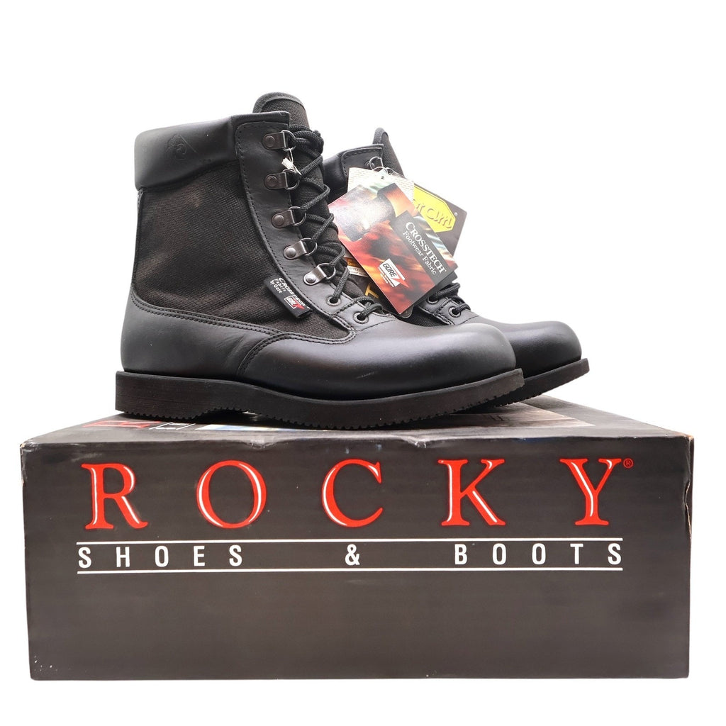 Rocky Eliminator 6" Boots Mens 9 Black Leather Waterproof Insulated NIB 8030
