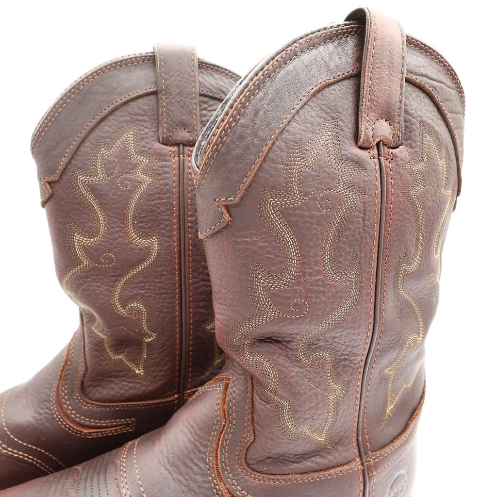 Double-H Roper Work Boots Mens 12 D Brown Leather Composite Toe DH5133 NWT Box