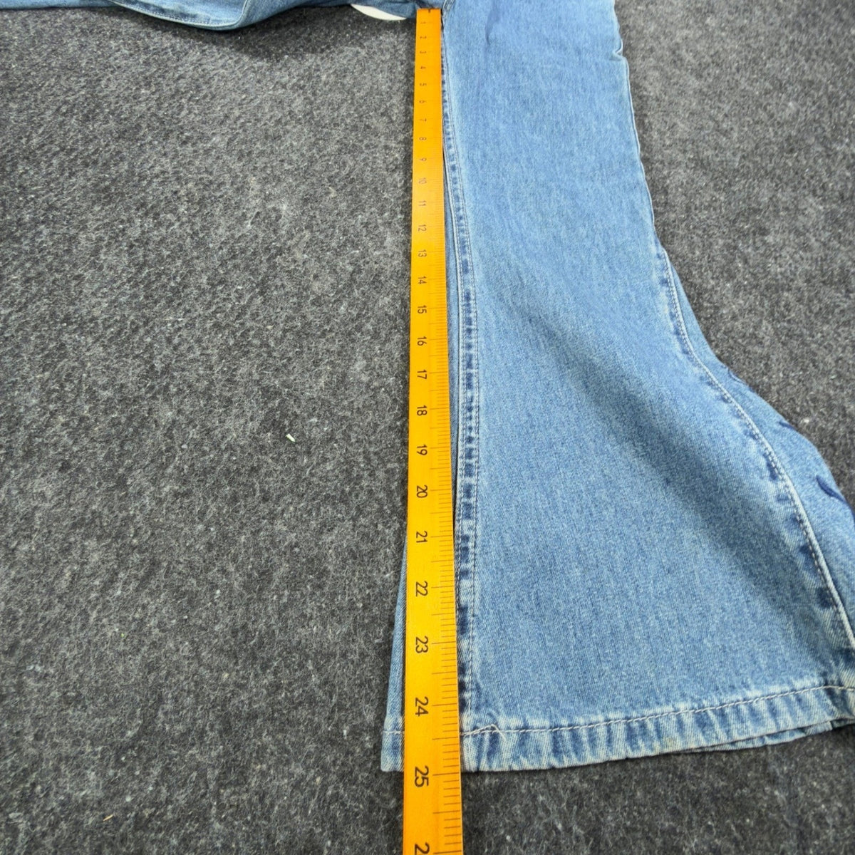 Lee Pipes Vintage 90s Flare Jeans Girls 8 S Blue Cotton NWT Deadstock C645 - take2supply