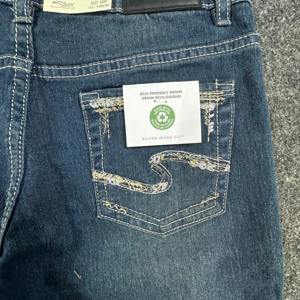 Silver Jeans Co Sasha Skinny Jeans Girls 10 Blue Denim Slim Fit NWT