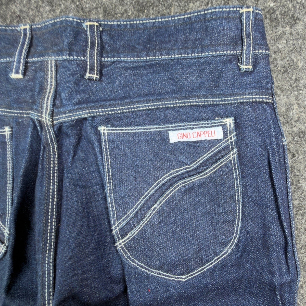 Gino Cappeli Vintage 70s Boot Cut Jeans Mens 34 Indigo Cotton NWT