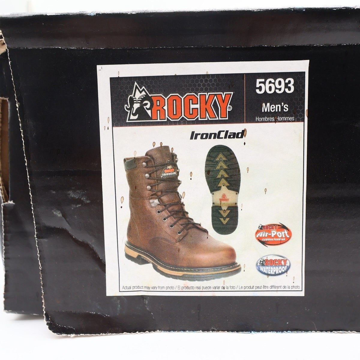 Rocky IronClad 5693 Work Boots Mens 12 M Brown Leather Waterproof NWT