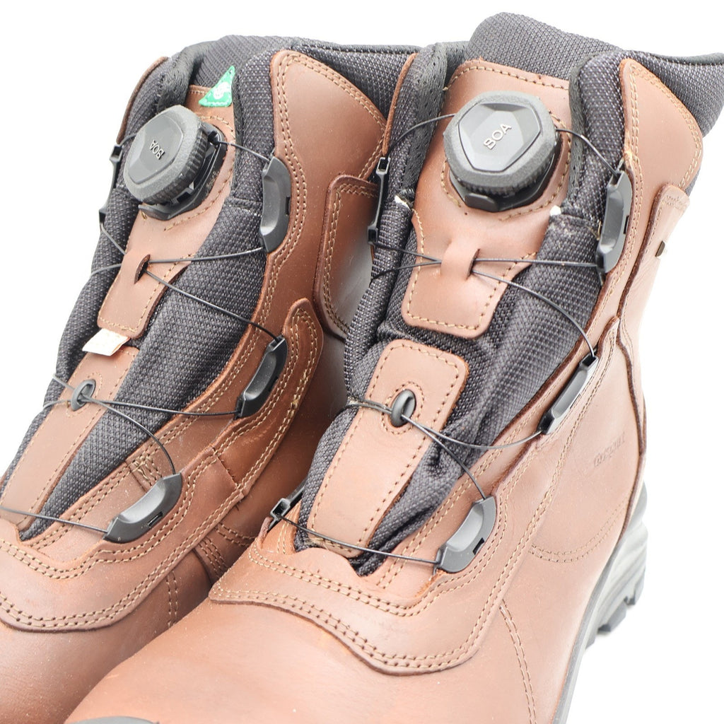 Grisport BOA Constructor Work Boots Mens 13 Brown Leather Waterproof Vibram