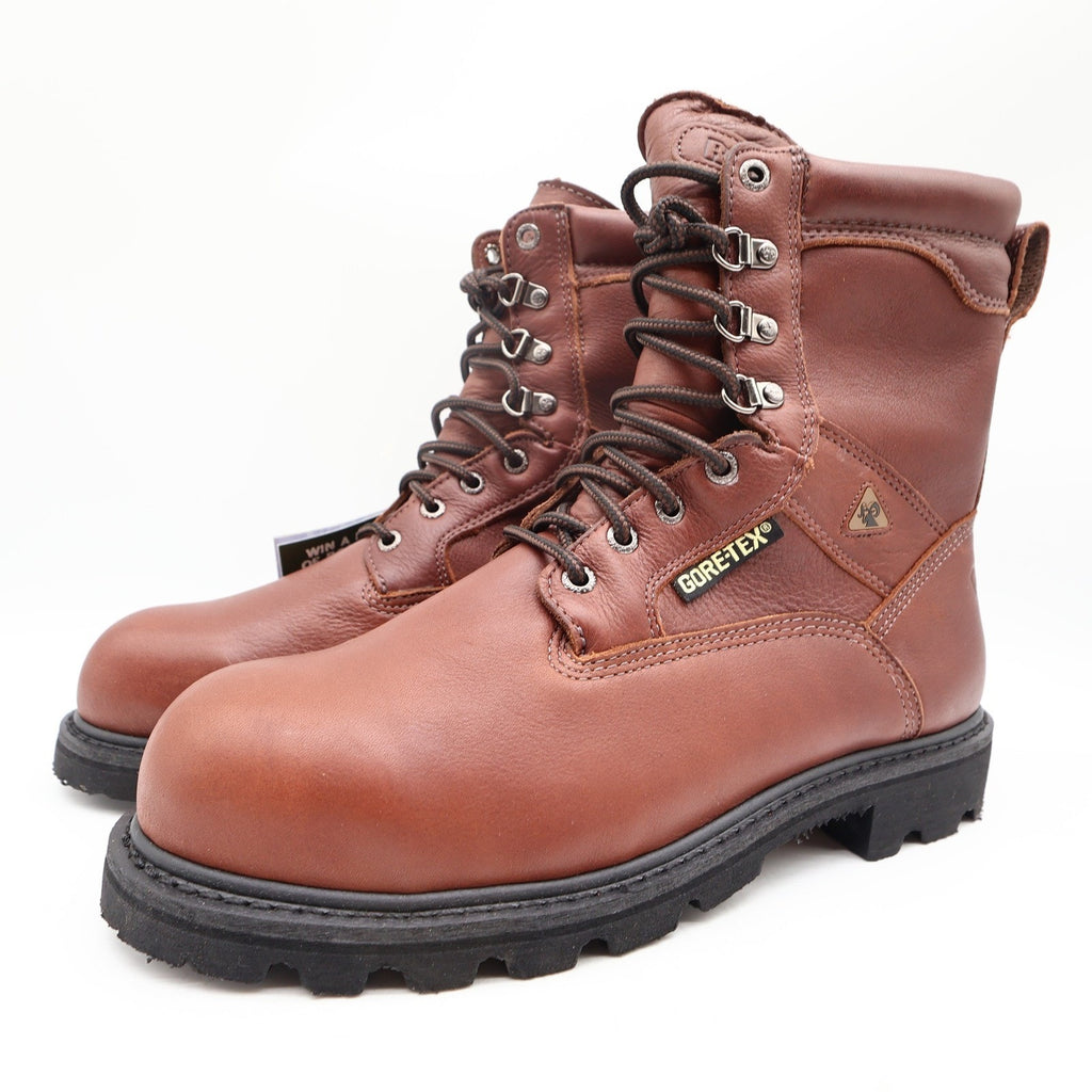Rocky 6224 Steel Toe Ranger Work Boots Mens 9.5 Brown Leather GORE-TEX NIB
