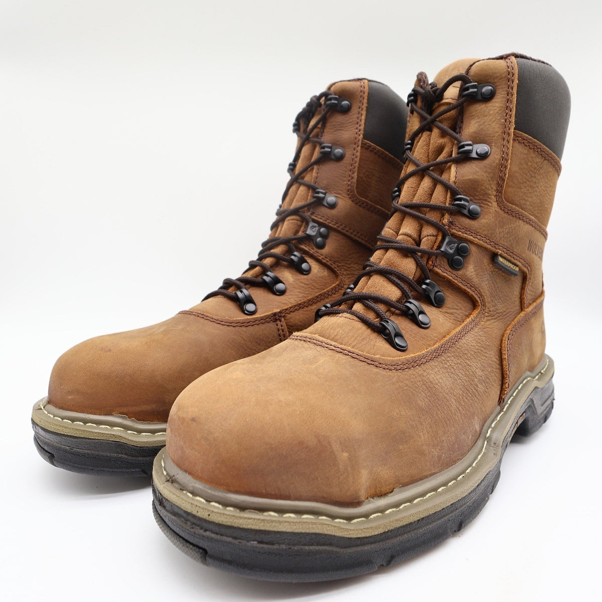 Wolverine Marauder 8 Work Boots Mens 8.5 Brown Leather Steel Toe NWT W02163