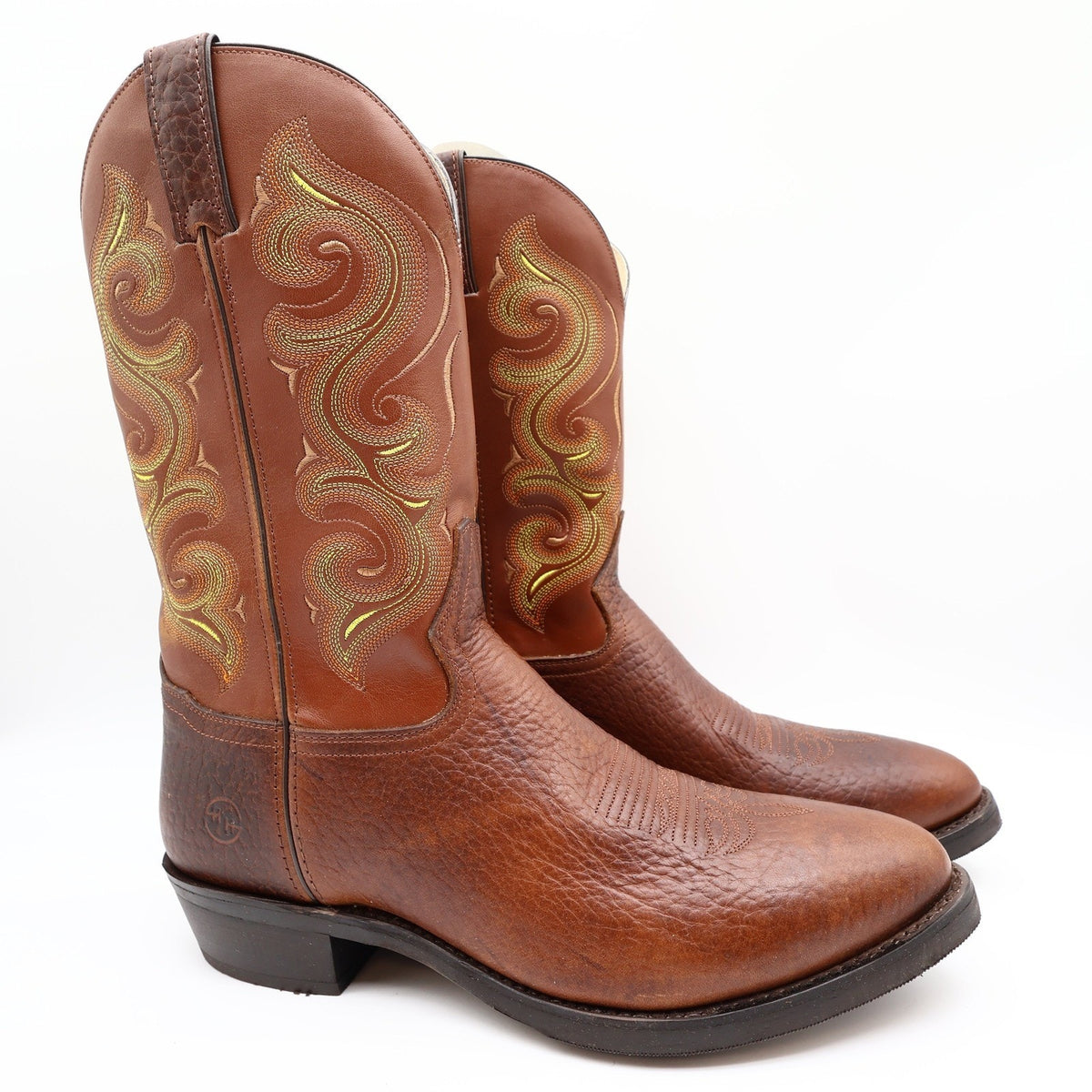 Double-H DH4417 Western Work Boots Mens 12 D Rust Leather R Toe New