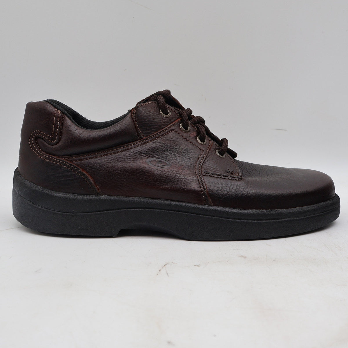 Vintage 90s Dexter Aspen C260-2 Walnut Tumbled Leather Oxfords Men's 10.5M USA Deadstock