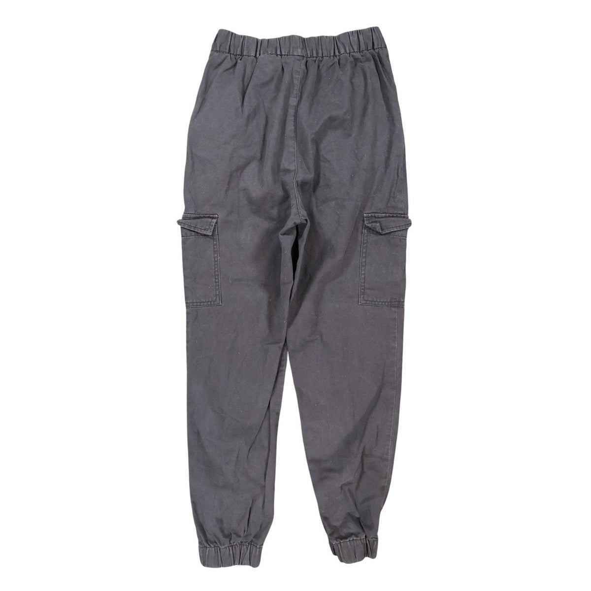 H&M Divided Cargo Joggers Womens Size 2 Black Cotton Utility Streetwear Pants
