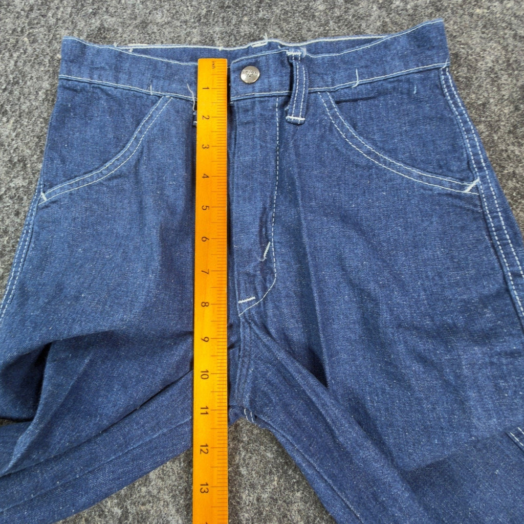 DeeCee Vintage 70s Jeans Youth 16 W26 L31 Blue Flare USA Deadstock NWT