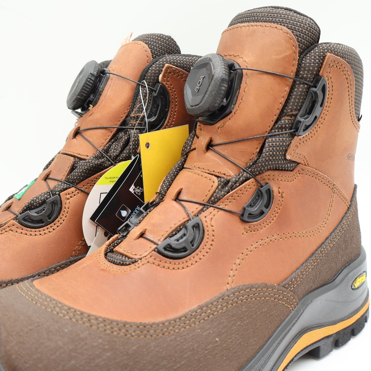 Grisport BOA Wolf Safety Boots Mens 9 Brown Leather Waterproof Vibram 702381c3t