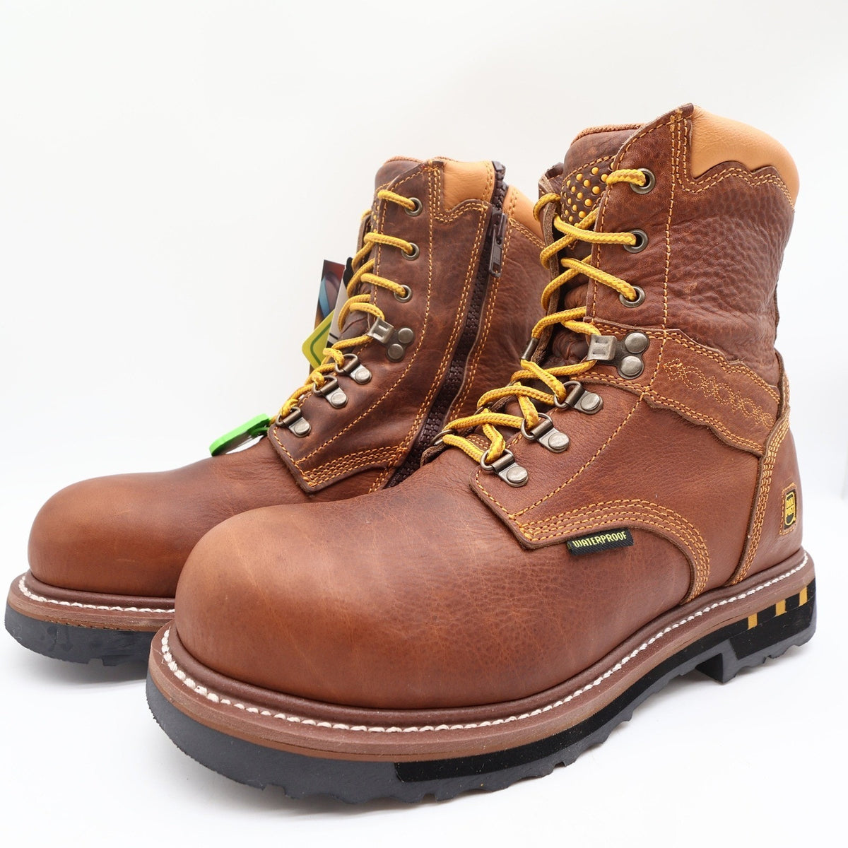 Dan Post DP68484 Work Boots Mens 10D Brown Leather Alloy Toe Waterproof NWT
