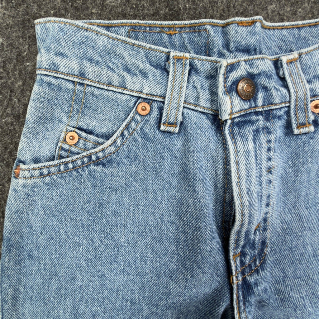 Levi's Vintage 90s 550 Shorts Women 9 Blue Denim Orange Tab USA NWT - take2supply