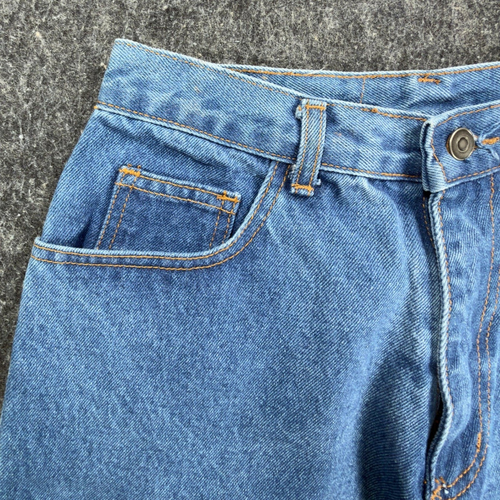 Boom Boom Vintage 90s Denim Shorts Womens 11/12 Blue Cotton NWT Made in USA - take2supply
