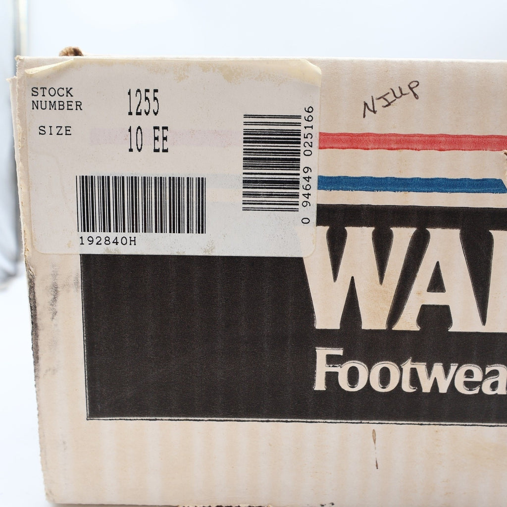 Walker Vintage 80s Work Boots Mens 10 EE Black Leather NIB NWT USA Made 1255
