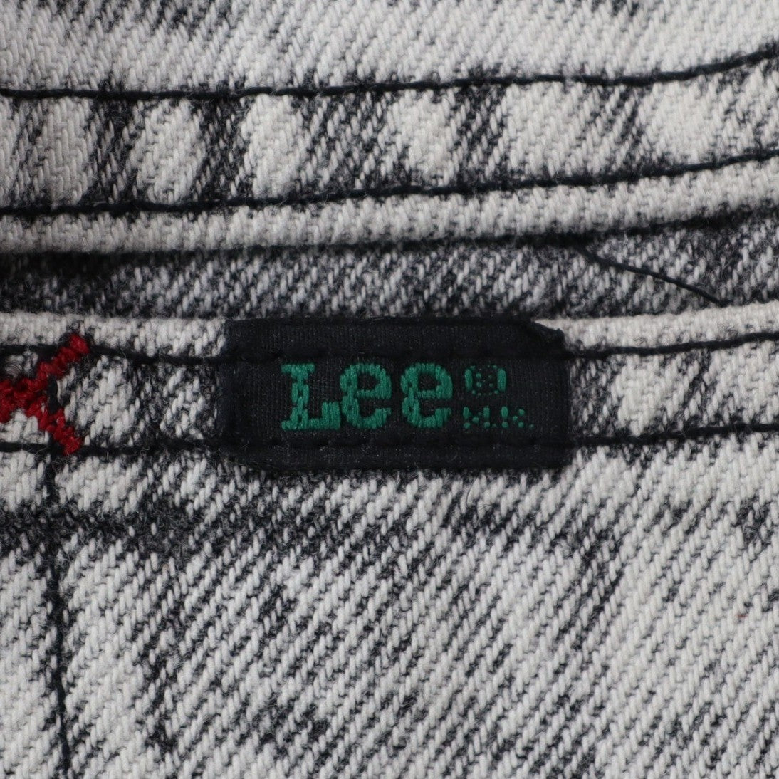 Lee Snap Back Riders Girls 10 Slim W22.5 Vintage 80s Black Ice Acid Wash High Rise Snap Ankle Jeans USA NWT Deadstock