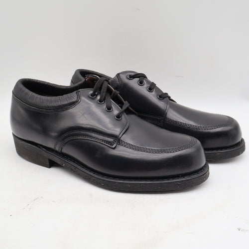 Cedar Crest Oxford Shoes Mens 7E Black Leather Moc Toe Deadstock Vintage – photo 2 of 17