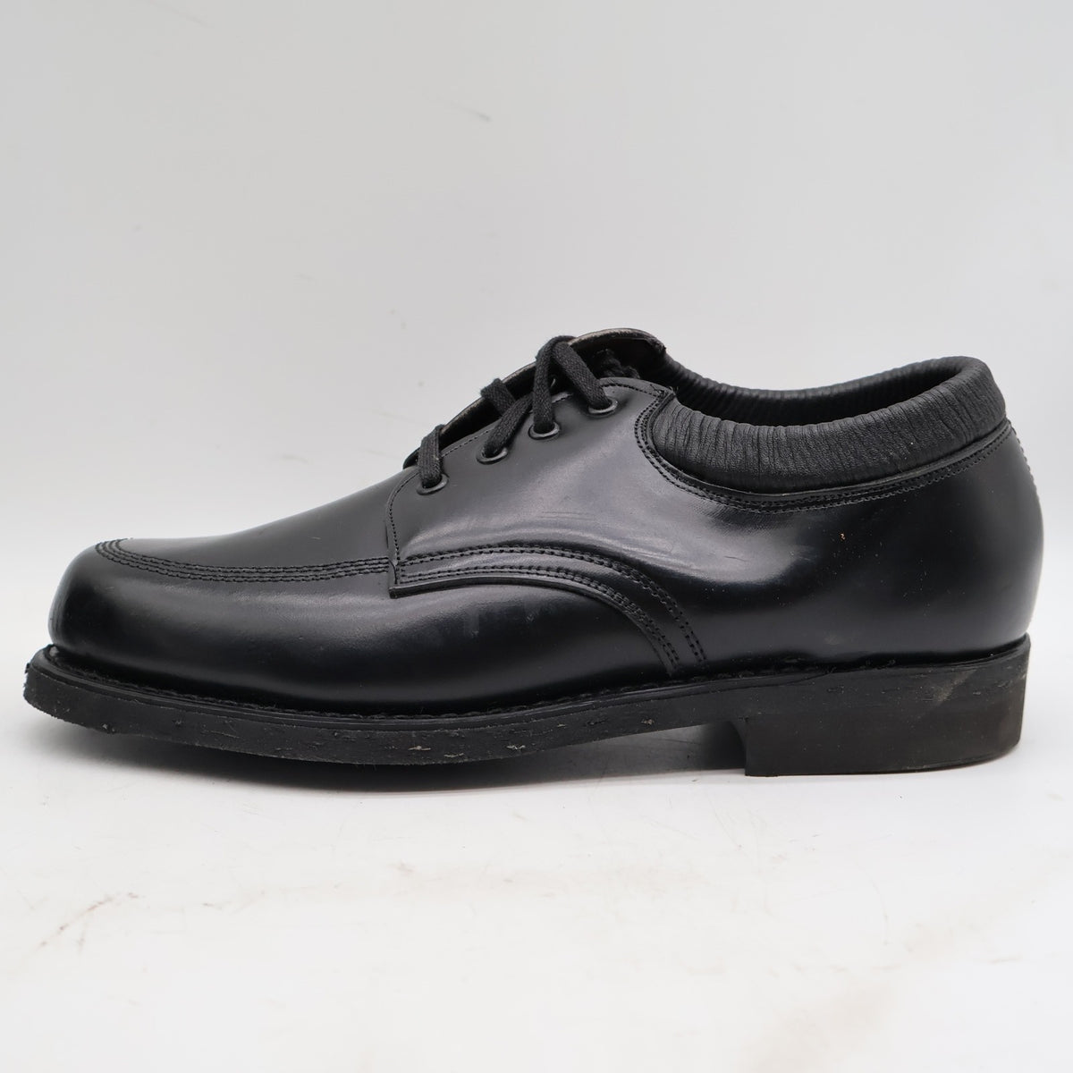 Cedar Crest Oxford Shoes Mens 7E Black Leather Moc Toe Deadstock Vintage – photo 14 of 17