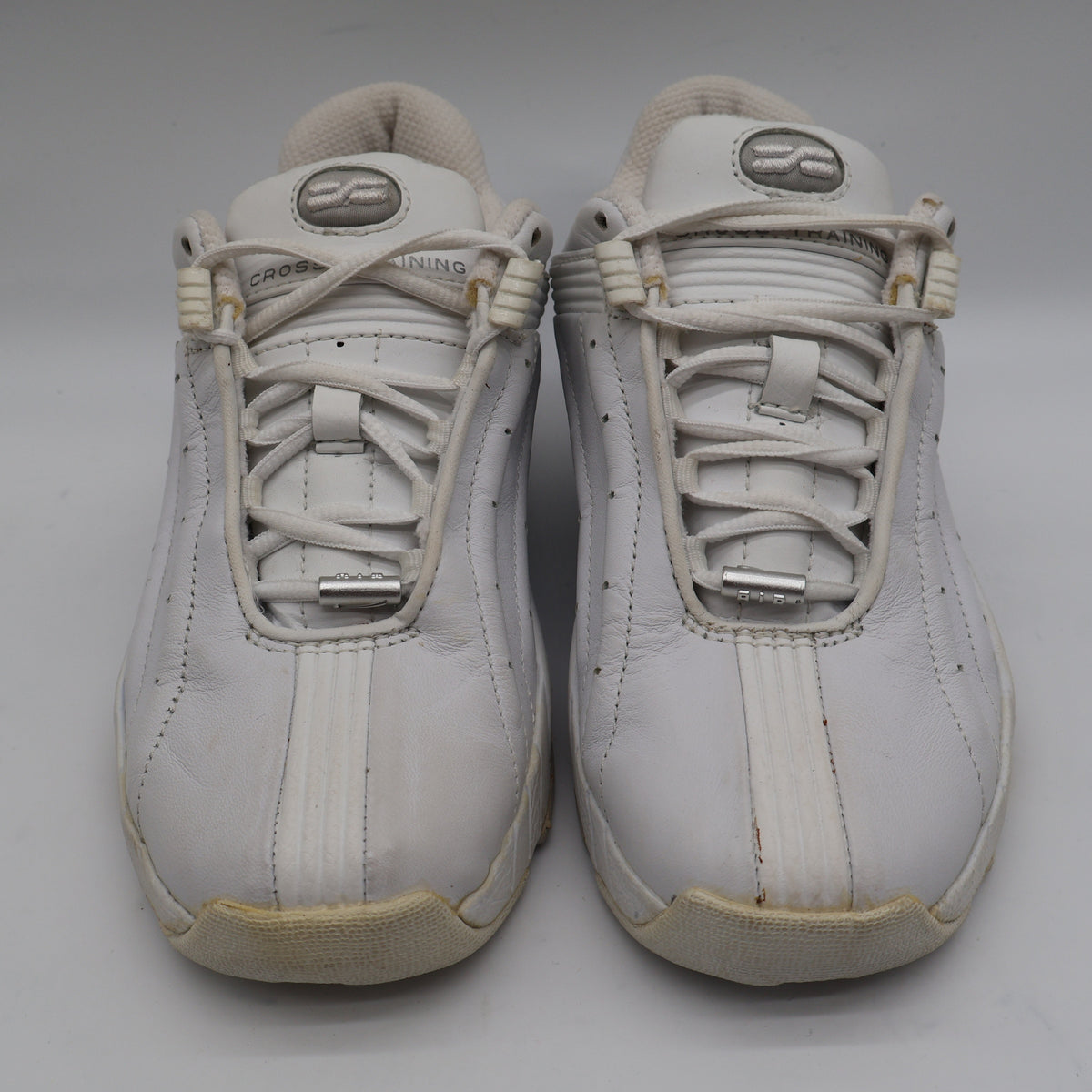 Nike Air Trainer Deluxe Womens 5.5 Vintage 2002 Deadstock White Silver Leather Shoes