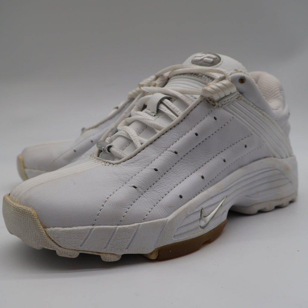 Nike Air Trainer Deluxe Womens 5.5 Vintage 2002 Deadstock White Silver Leather Shoes
