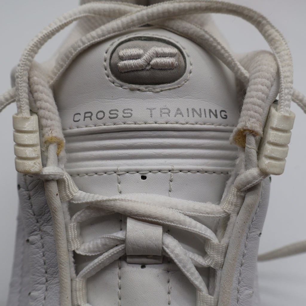 Nike Air Trainer Deluxe Womens 5.5 Vintage 2002 Deadstock White Silver Leather Shoes