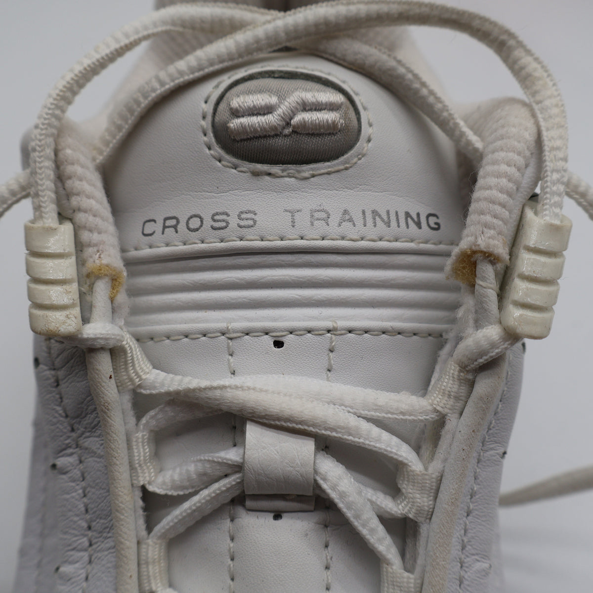 Nike Air Trainer Deluxe Womens 5.5 Vintage 2002 Deadstock White Silver Leather Shoes