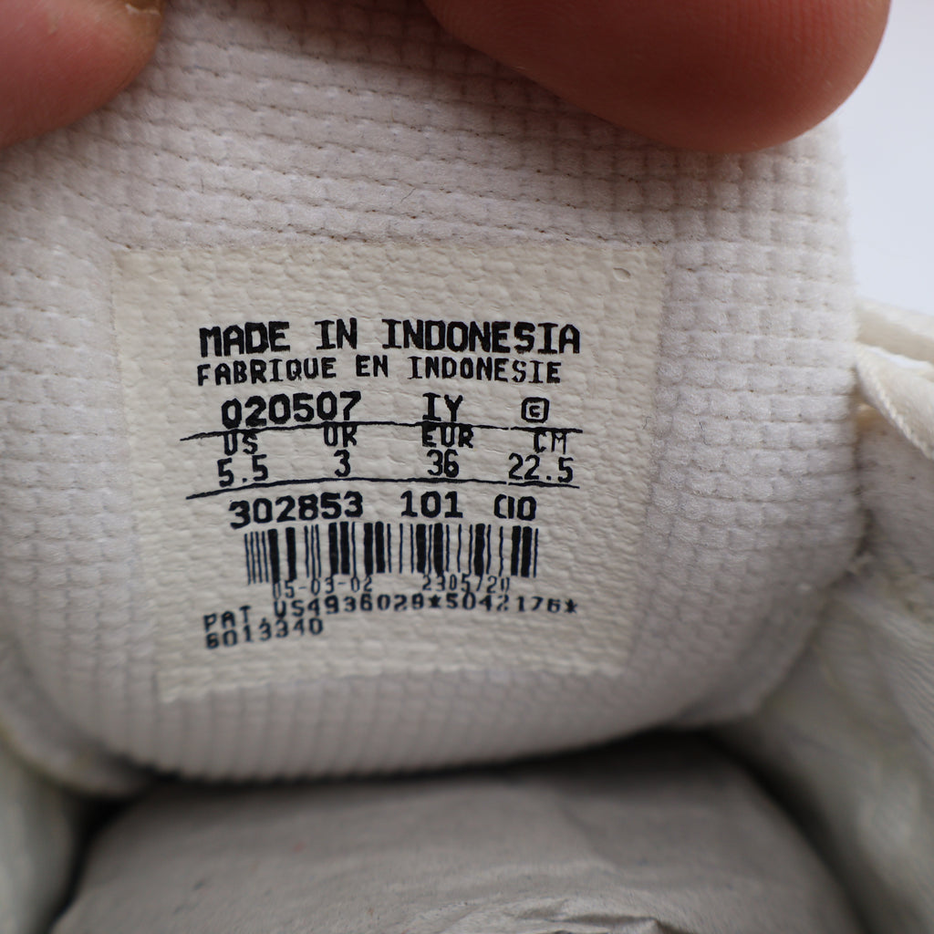 Nike Air Trainer Deluxe Womens 5.5 Vintage 2002 Deadstock White Silver Leather Shoes